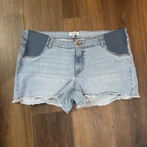 Motherhood Light Blue Jean Shorts